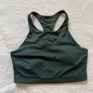 Outdoor Voices Deep Green Sports Bra
